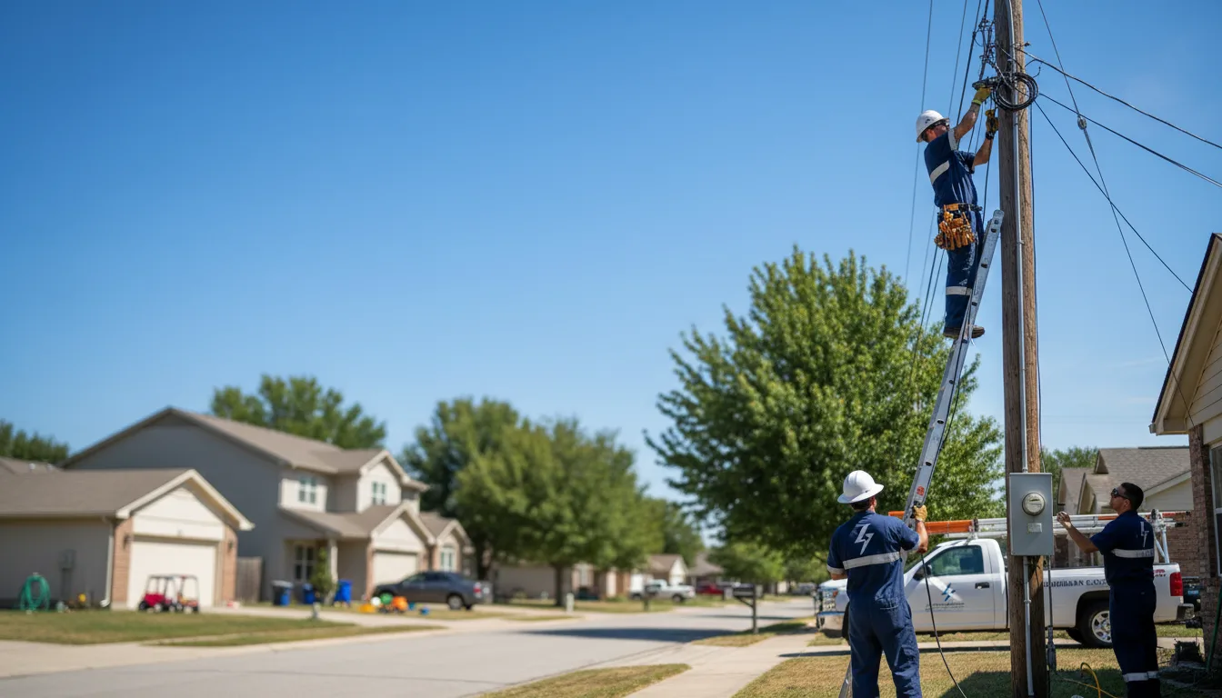 Residential electrician providing installation services in Wadley, AL